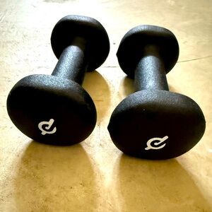 Peloton 3 lb Dumbbells Black Pair | Strength Training Home Workout Weights